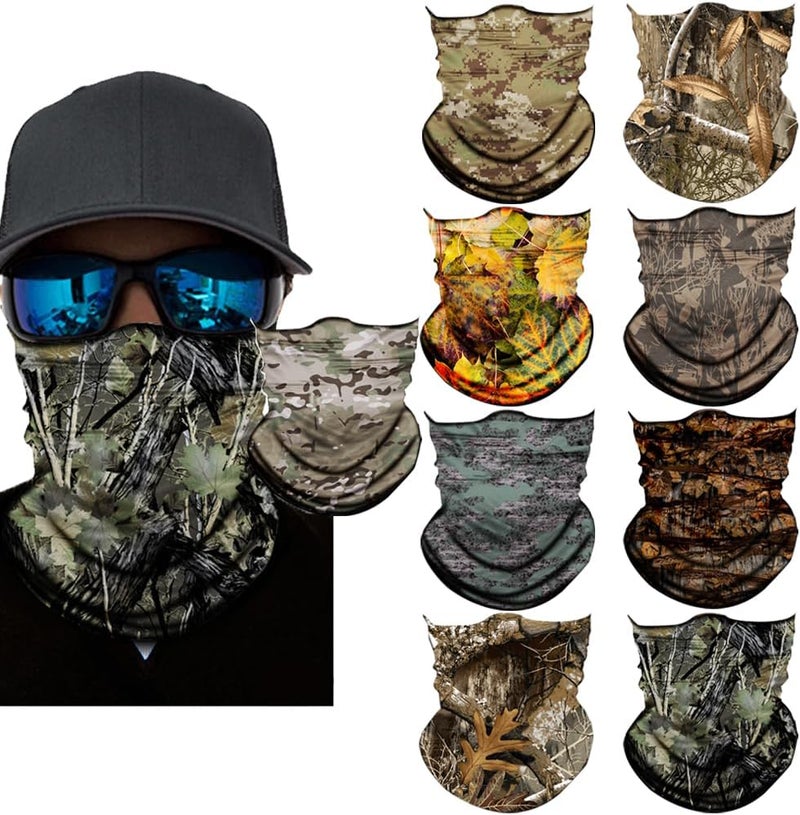 SIDAZON Neck Gaiter Mask,Bandana Gator Face Cover Mask Sun UV Protection,Neck Warmer Balaclava,Tube Face Scarf,Headband for Outdoor - Image 1